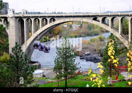 Die Monrore Street Bridge, Spokane, Washington Stockfoto