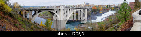 Die Monrore Street Bridge, Spokane, Washington Stockfoto