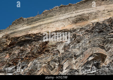 Die Klippen von Kimmeridge Bay, Dorset, Großbritannien Stockfoto