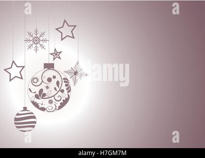 Weihnachten Hintergrund Weihnachten Ornamente, Schneeflocken und Sterne Stock Vektor