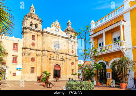 Kirche St. Petrus Claver in Cartagena, Kolumbien Stockfoto