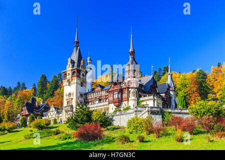 Peles Muntenia Region, Rumänien. Sinaia, Prahova County. Stockfoto