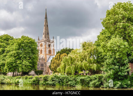 Die Kirche der Heiligen und ungeteilten Dreifaltigkeit, Stratford Warwickshire, England Stockfoto