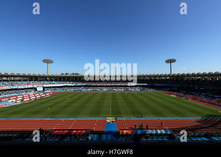 Kawasaki Todoroki Stadium, Kanagawa, Japan. 3. November 2016. Kawasaki Todoroki Stadium, 3. November 2016 - Fußball /Soccer: 2016 J1 Liga 2. Stadium Spiel zwischen Kawasaki Frontale 2-3 Gamba Osaka Kawasaki Todoroki Stadium, Kanagawa, Japan. © Yohei Osada/AFLO SPORT/Alamy Live-Nachrichten Stockfoto