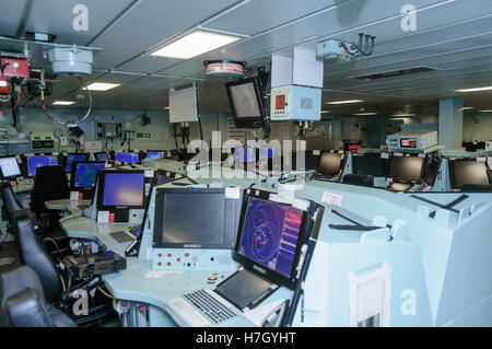 Belfast, Nordirland. 4. November 2016. Waffen und Verteidigung Kontrollraum der Royal Navy HMS Duncan Credit: Stephen Barnes/Alamy Live News Stockfoto