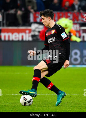 BayArena Leverkusen Deutschland. 5. November 2016. 1. Fußball Bundesliga Saison 2016/17 matchday10, Bayer 04 Leverkusen Vs Darmstadt 98---Kai Havertz (LEV) Credit: Kolvenbach/Alamy Live-Nachrichten Stockfoto