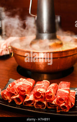 Traditionellen chinesischen Kohle Hotpot Stockfoto