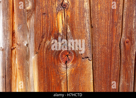 Holzlatte Wand mit detaillierten strukturellen Muster. Stockfoto