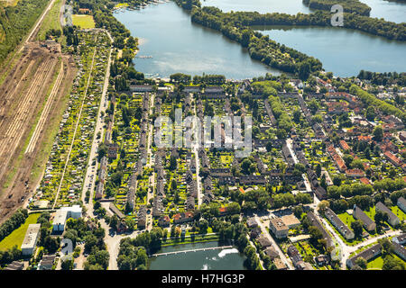 Antenne, Duisburg-Wedau Bissingheim, Duisburg-Wedau Bissingheim Deutschland, Deutschland Duisburg, Ruhrgebiet, Nordrhein-Westfalen, Stockfoto