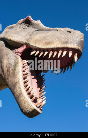 Tyrannosaurus Rex Modell/Statue, Calgary Zoo, Alberta, Kanada Stockfoto