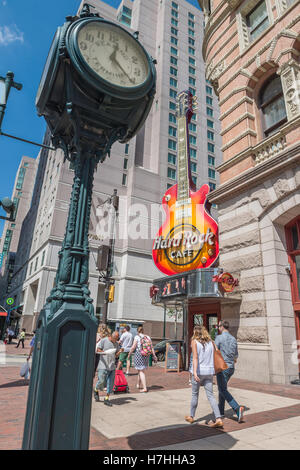 Hard Rock Cafe, Innenstadt, Philadelphia, Pennsylvania, USA Stockfoto