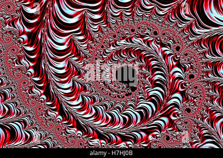 Abstrakte metallische Spirale - Digital generiert Stockfoto