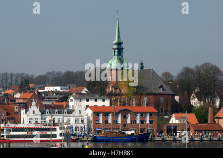 Kappeln am Fluss Schlei, Schleswig-Holstein Stockfoto