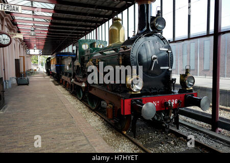 Eisenbahnmuseum in Utrecht, Holland Stockfoto