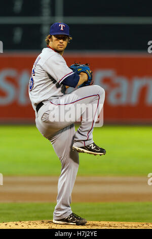 Texas Rangers pitcher C.J. Wilson #36 during a game against the New York  Yankees at Yankee Stadium on June 16, 2011 in Bronx, NY. Yankees defeated  Rangers 3-2. (Tomasso DeRosa/Four Seam Images