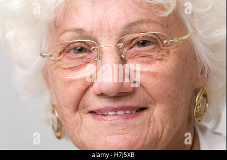 Ältere Frau, 76, Porträt Stockfoto