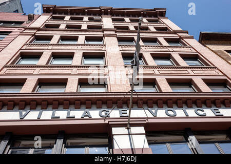 New York City, NY NYC Lower Manhattan, East Village, Cooper Square, Village Voice Building, ehemaliger Hauptsitz, Restaurierung, NY160720007 Stockfoto