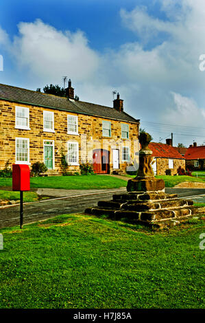 Dorfanger Borrowby, Yorkshire Stockfoto