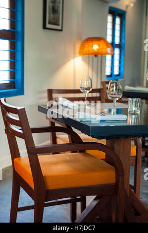 Das Innere der Küche Wat Danmak, das Restaurant des französischen Chef Joannès Rivière in Siem Reap, Kambodscha. Stockfoto