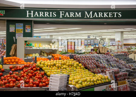 Harris Farm Märkte laden in North Sydney Verkauf Haushalt Lebensmittel und frisches Obst, Sydney, Australien Stockfoto