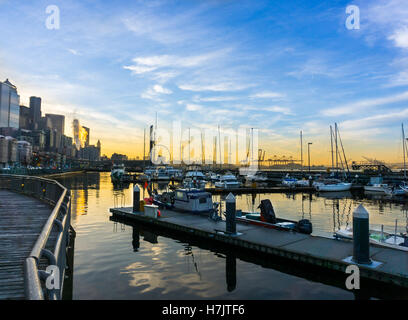 Seattle Waterfront - US-Bundesstaat Washington Stockfoto