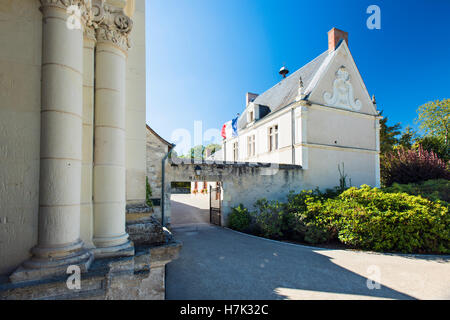 Das Rathaus Mairie, am Schloss Chambord im Loire-Tal, Frankreich Stockfoto