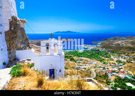 authentische griechische Insel Serifos. Cyclades Stockfoto