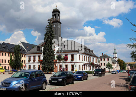 Rochlitz-Rathaus Stockfoto