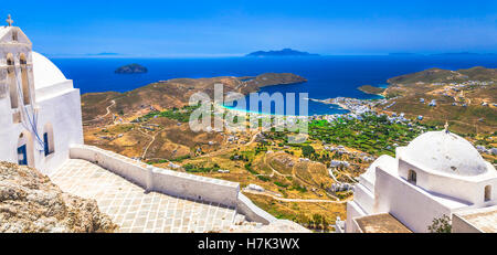 authentische griechische Insel Serifos. Cyclades Stockfoto