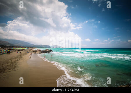 Falasarna Strand, Insel Kreta, Griechenland. Falassarna ist einer der besten Strände in Creta Stockfoto