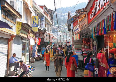Bazar, Shimla, Himachal Pradesh, Indien, indische Subkontinent Südasien zu senken Stockfoto