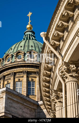 Kuppel der Kasaner Kathedrale in St. Petersburg, Russland wurde im Jahre 1811 errichtet. Stockfoto