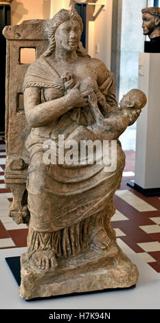 Göttin Isis mit dem Horus-Boy oder Isis mit der der Infant Jesus 2-3. Jahrhundert Ägypten ägyptische Stockfoto