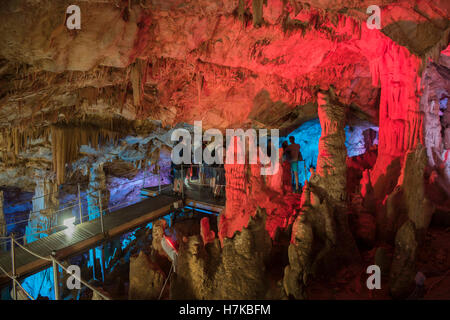 Griechenland, Kreta, Zoniana, Tropfsteinhöhle Stockfoto