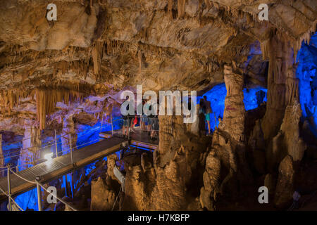 Griechenland, Kreta, Zoniana, Tropfsteinhöhle Stockfoto