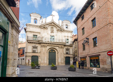 VALLADOLID, Spanien - 6. November 2016: The Penitential Kirche Santa Vera Cruz ist eine Kirche in der Mitte der Stadt Stockfoto