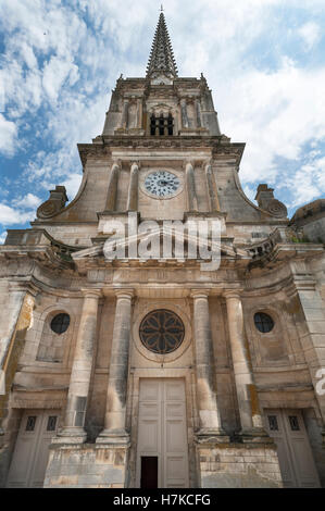 Hauptfassade, Luçon Kathedrale La Cathedrale Notre-Dame de Assomption, Luçon Vendée, Frankreich Stockfoto