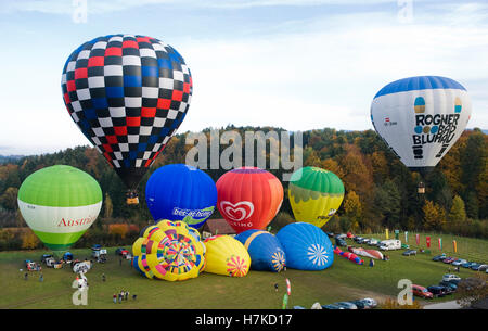 Apfelmontgolfiade 2009, Heißluft-Ballon-Festival, Oststeiermark, Österreich, Europa Stockfoto