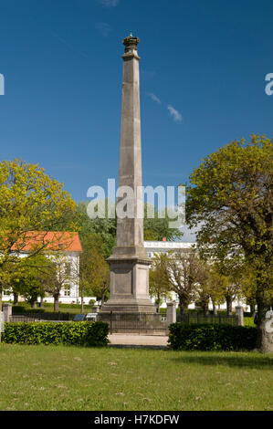 Obelisk im Circus in Putbus, Insel Rügen, Mecklenburg-Vorpommern Stockfoto