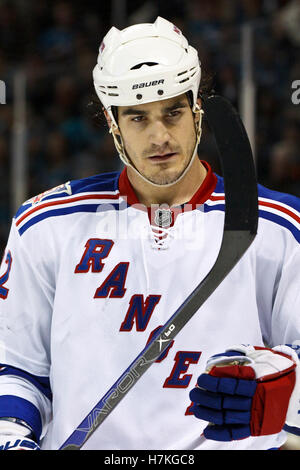 New York Rangers' Brian Boyle (22) competes for the puck against New ...