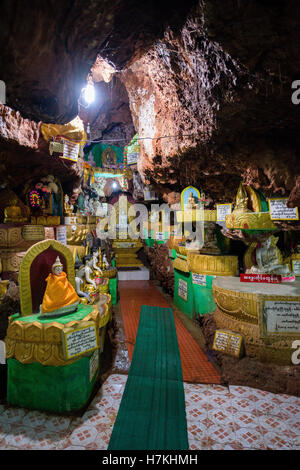 Hnee Pagode In Der Höhle In Kalaw, Birma Stockfoto