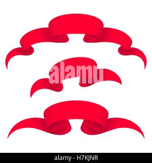 Rote Banner Stock Vektor