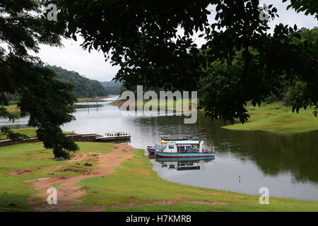 Thekkady Touristenattraktion in Periyar Nationalpark Idukki Kerala Indien Stockfoto