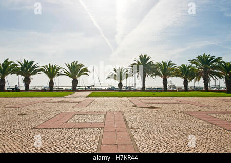 Boote, Meer, Olhao, Algarve, Portugal Stockfoto