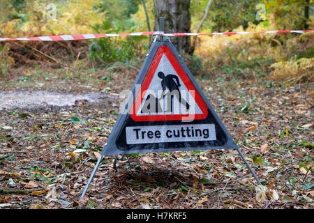 Warnschild. Stockfoto
