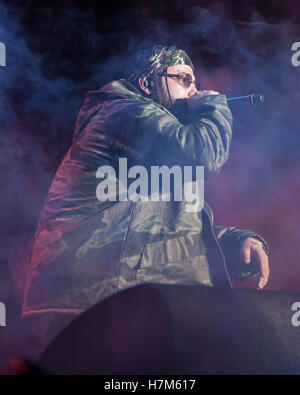 Los Angeles, Kalifornien, USA. 5. November 2016. Bauch führt bei der echten Show 2016 präsentiert von Real 92,3 im Forum in Los Angeles, Ca © The Foto Zugang/Alamy Live News Stockfoto