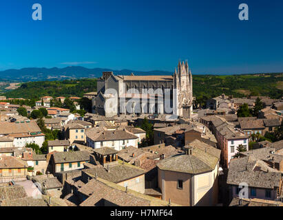 Ein Aussicht von Orvieto, Italien Stockfoto