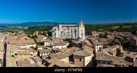 Ein Aussicht von Orvieto, Italien Stockfoto