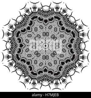 Ornamentale Mandala Silhouete Stockfoto