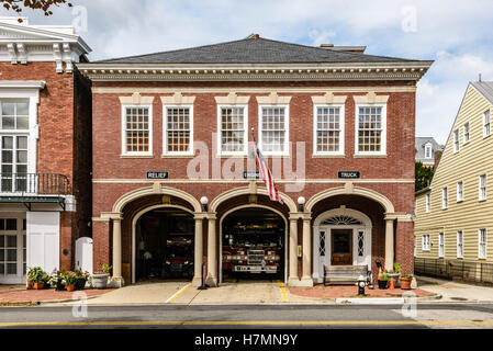 Bahnhof 51, Alexandria Feuerwehr, 317 Prince Street, Alexandria, Virginia Stockfoto